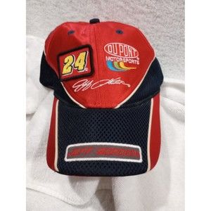 Chase Authentics Jeff Gordon DuPont Motorsports Red and Navy Racing Hat